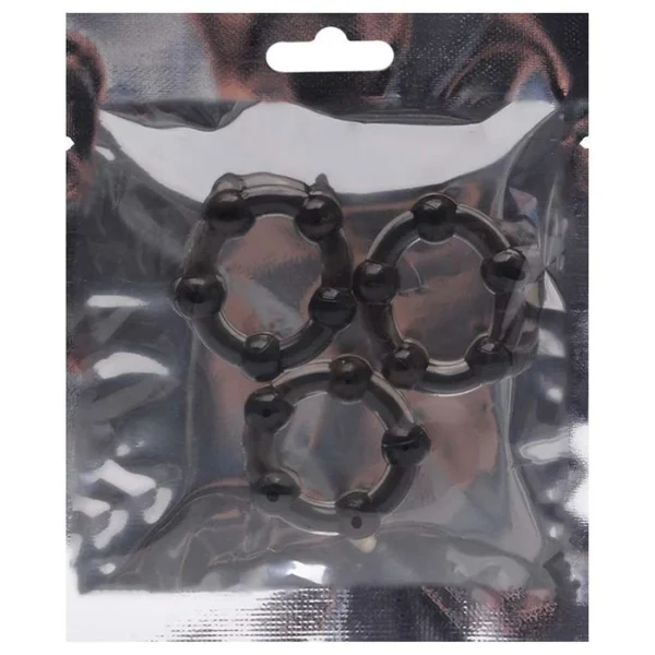 Kit Anel Peniano 3 Unidades 3,7cm Sexy Import Embalagem