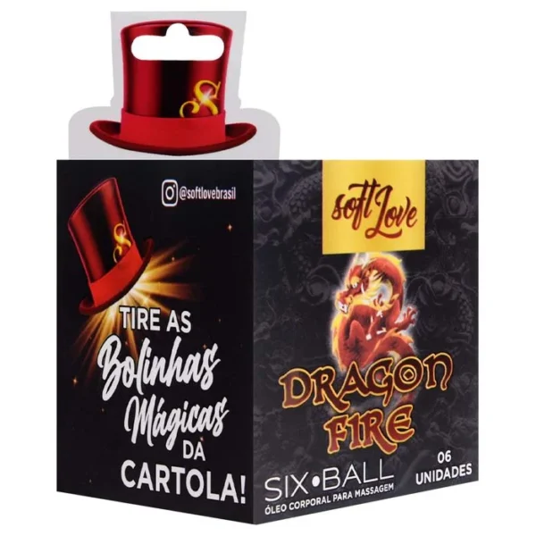 Six Ball Dragon Fire Bolinha Excitante 6 Unidades Soft Love