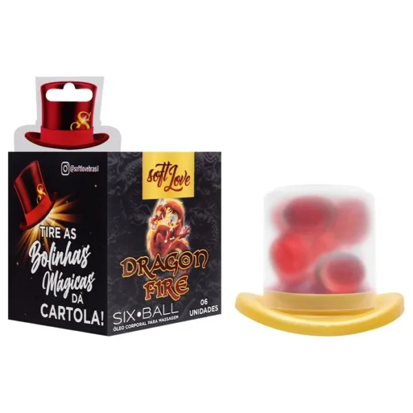Six Ball Dragon Fire Bolinha Excitante 6 Unidades Soft Love - Imagem 2