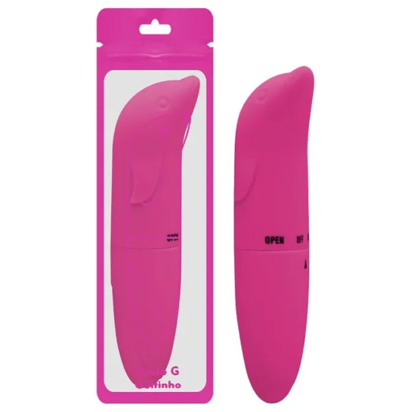 Vibrador Golfinho Toque Aveludado Rosa