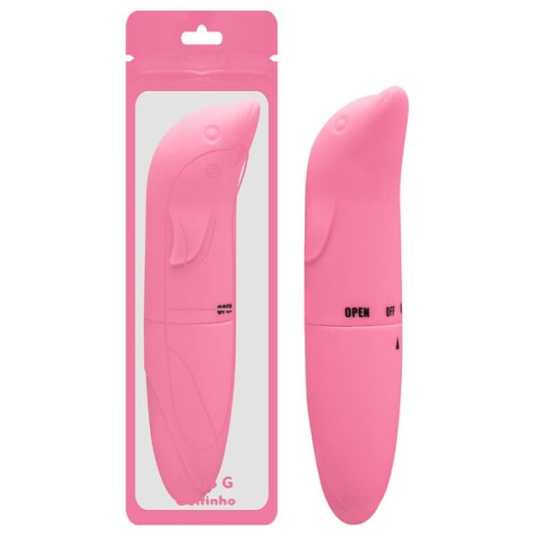 Vibrador Golfinho Toque Aveludado Rose