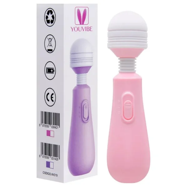 Vibrador Varinha Mágica 2 Vibrações Flexível 15 X 3cm