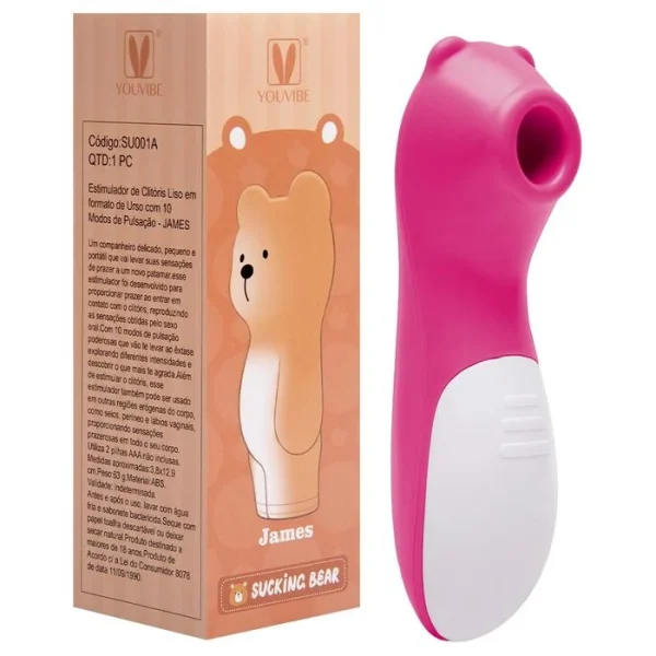 Estimulador de Clitóris Urso 10 Pulsações Youvibe Vipmix