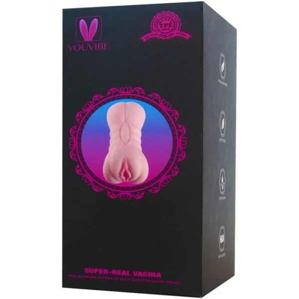 Masturbador Duplo Vagina e Ânus com Túnel Texturizado Vipmix