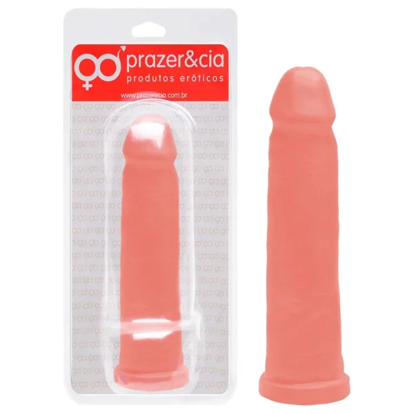 Pênis De Borracha Maciça 19,7 x 4,5cm Prazer e Cia