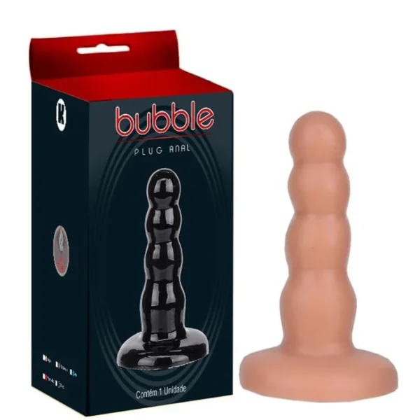 Plug Anal Borracha Maciço 12,5 X 3cm Kgel Natural