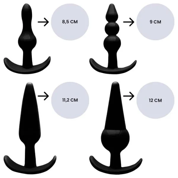 Kit Com 4 Plugs Anais Em Silicone Yaffa